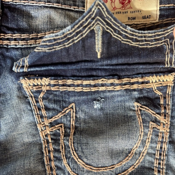 True Religion Men's Ricky Straight Super QT Blue Jeans - Picture 8 of 8